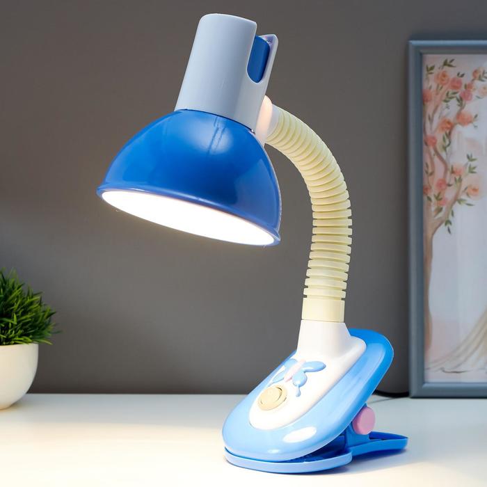 

Risalux на прищепке, "Бабочка", 40 W, E27, синий, 10х14х40 см