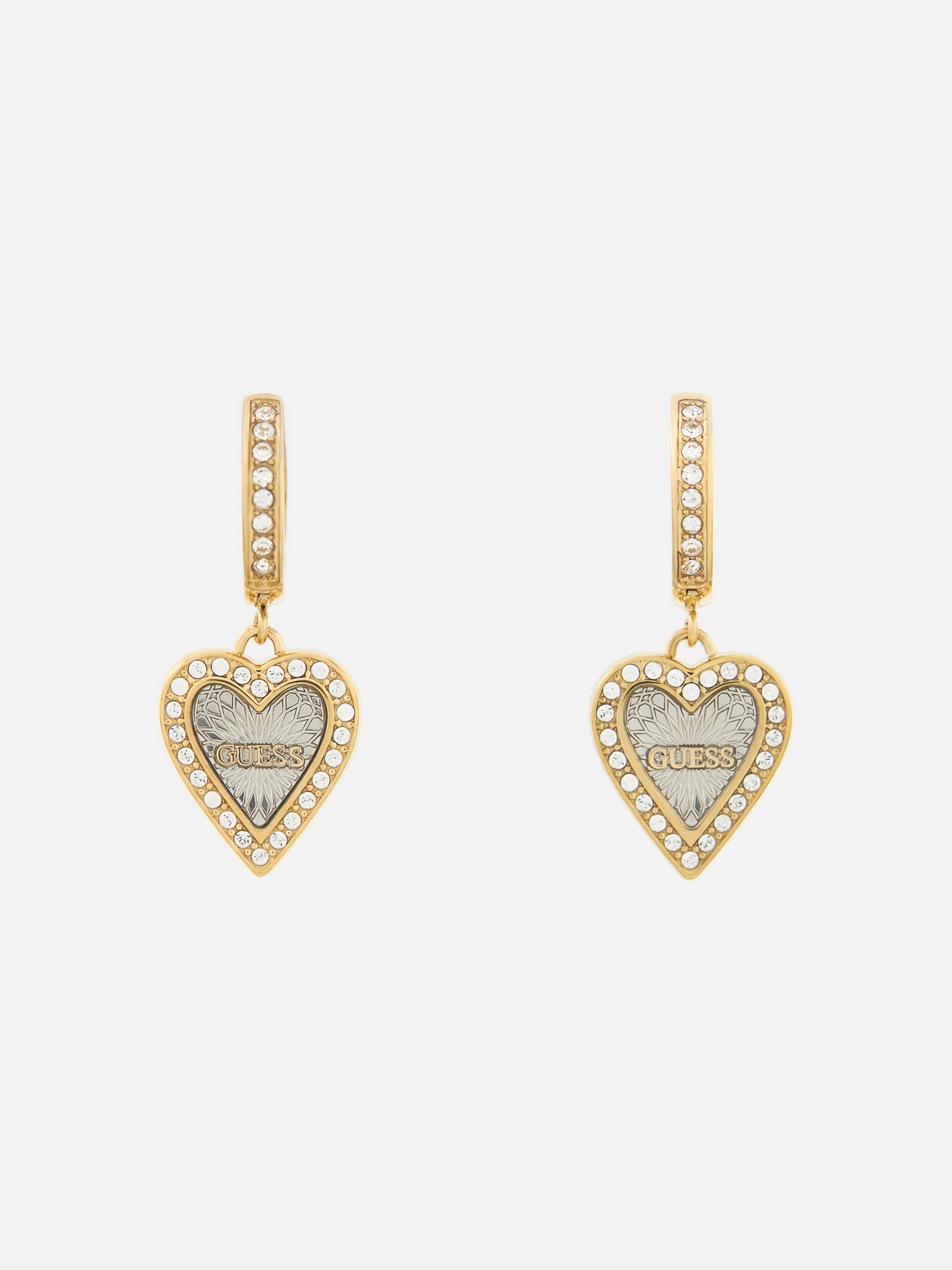 

Серьги из стали Guess JUBE03239JWYGRHT/U, стекло/эмаль, JUBE03239JWYGRH