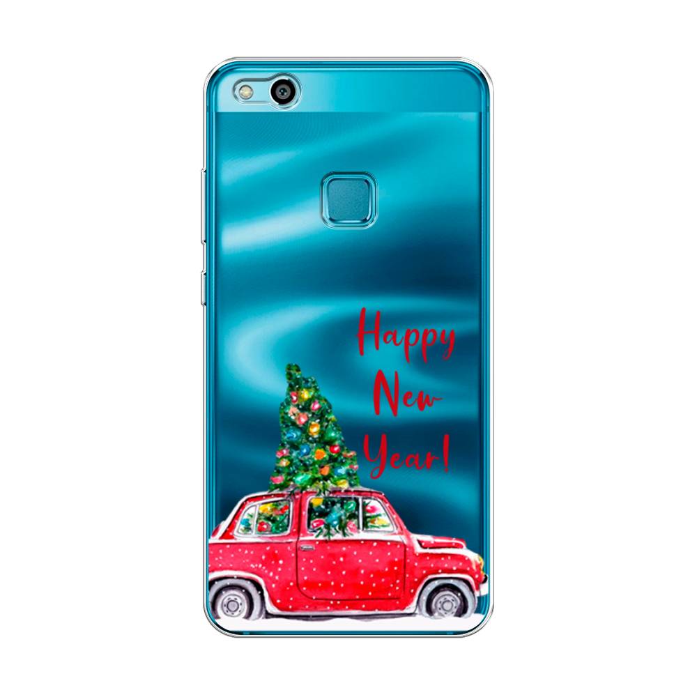 

Чехол для Huawei P10 Lite "Happy New Year", Красный;зеленый, 61350-5