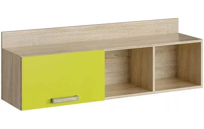 фото Сильва полка с дверкой нм 011.38-01 акварель лайм