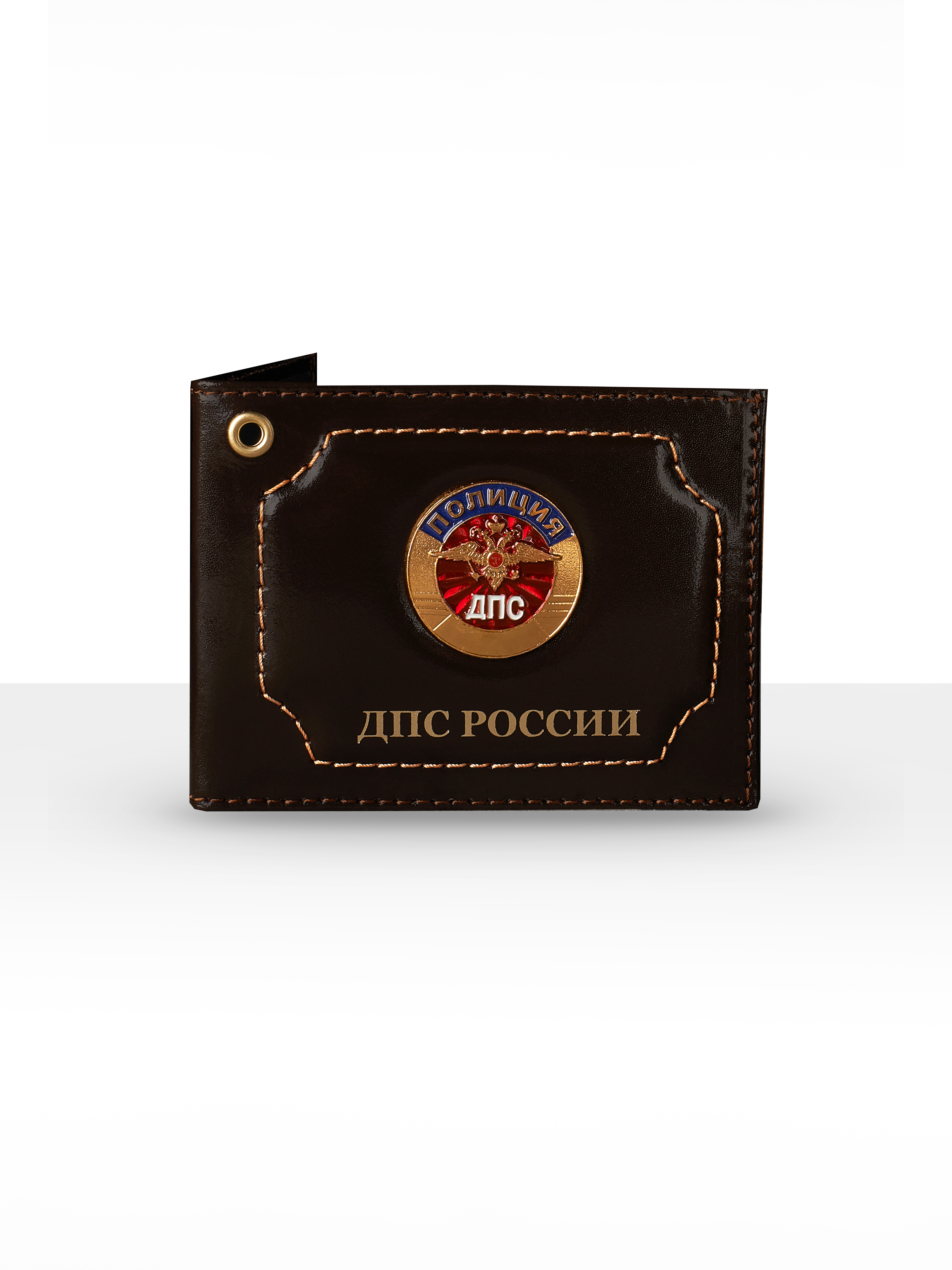 

Кожаная обложка для удостоверения унисекс Bertano ДПС коричневая, Коричневый, ДПС