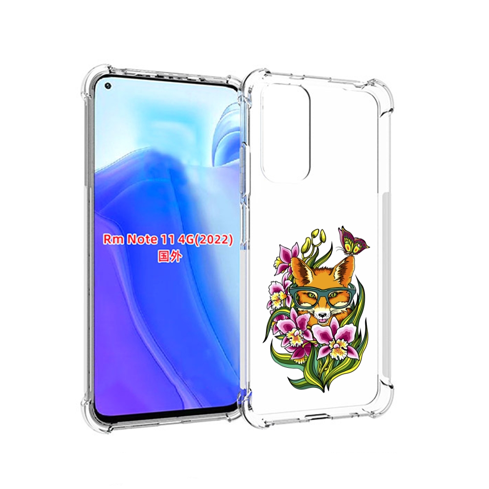

Чехол MyPads Лиса в цветах для Xiaomi Redmi Note 11 4G ( Глобальная версия ), Tocco