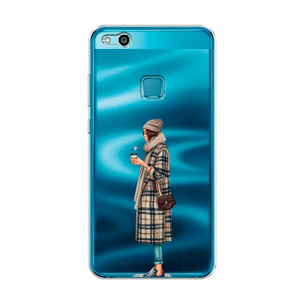 

Чехол для Huawei P10 Lite "Утренний кофе", Коричневый;бежевый, 61350-6