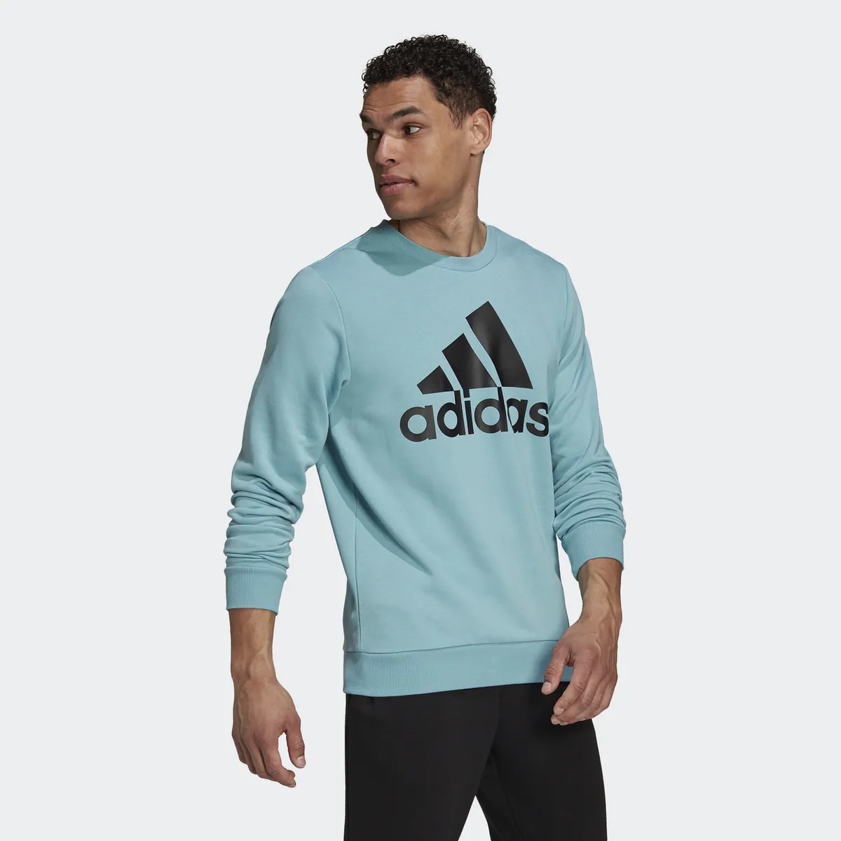 

Свитшот мужской Adidas H12163 голубой M, H12163
