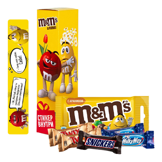 фото Подарочный набор m&m's & friends со стикером внутри 100 г