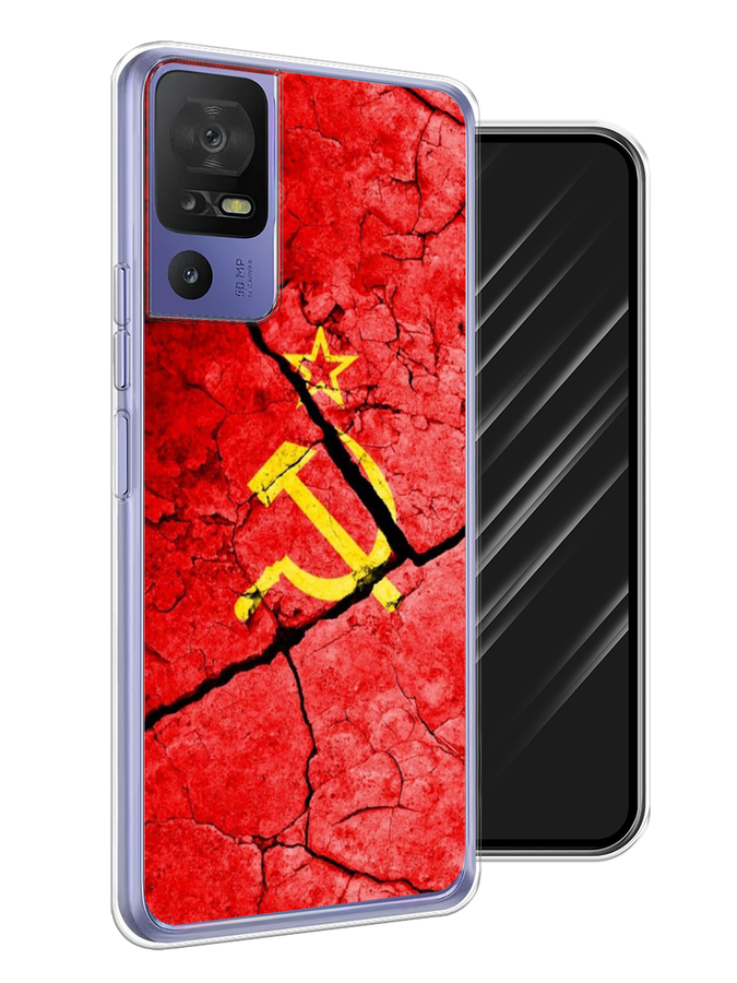 

Чехол Awog на TCL 40 SE "СССР", Красный;черный;желтый, 291550-5