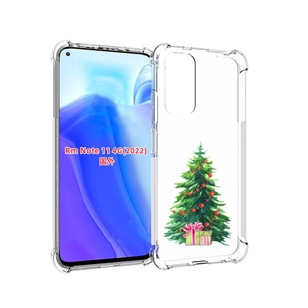 

Чехол MyPads Елка новогодняя с подарками акварель для Xiaomi Redmi Note 11 4G ( Глобаль, Tocco