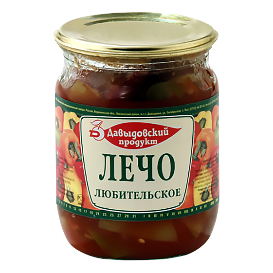 

Лечо Давыдовский Продукт 500 г