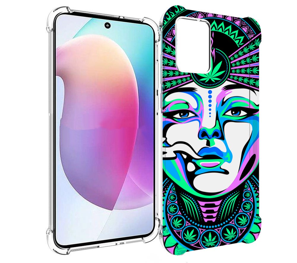

Чехол MyPads девушка-любит-траву-абстракция для Motorola Edge 30 Neo, Прозрачный, Tocco