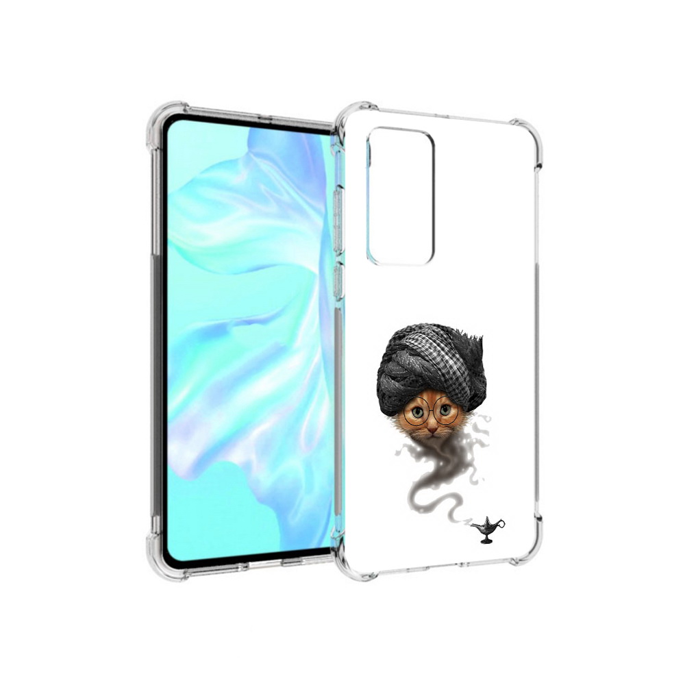 

Чехол MyPads Tocco для Huawei P40 кот джин, Прозрачный, Tocco