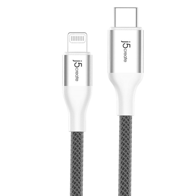 фото Аксессуар j5create usb type-c - lightning white jlc15w