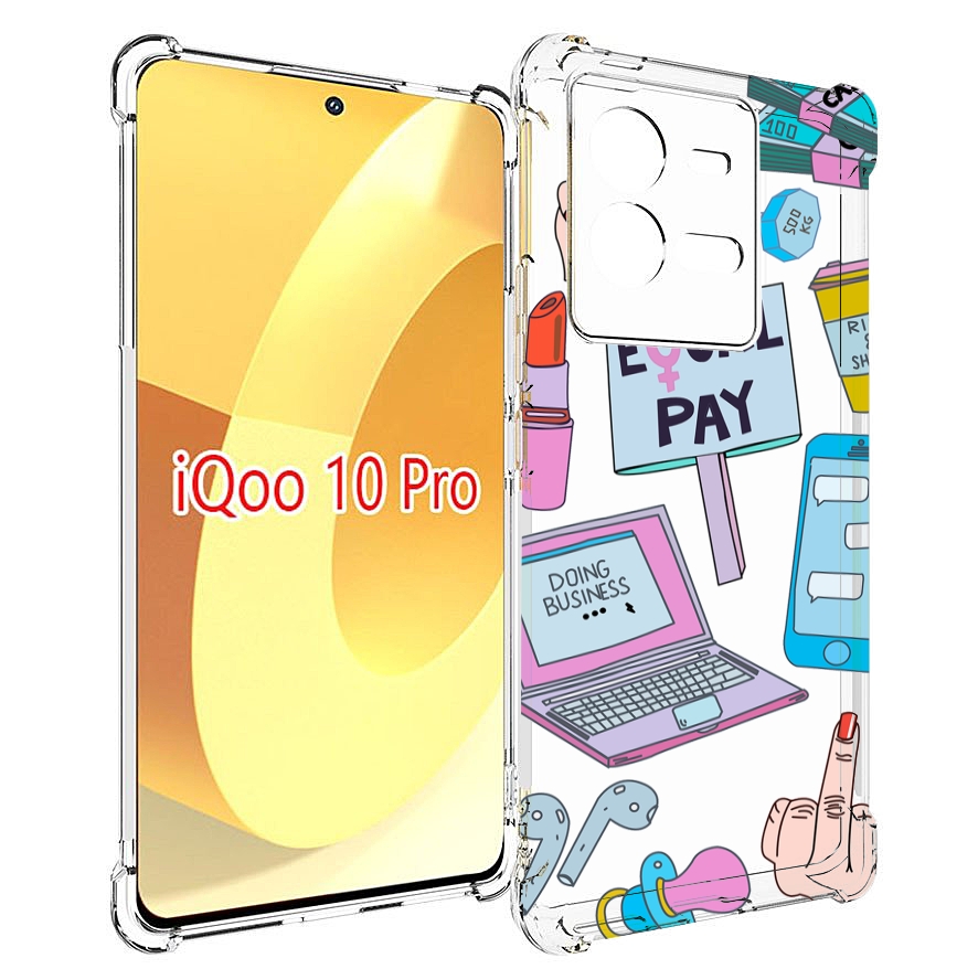 Чехол MyPads разные-штучки для Vivo iQOO 10 Pro