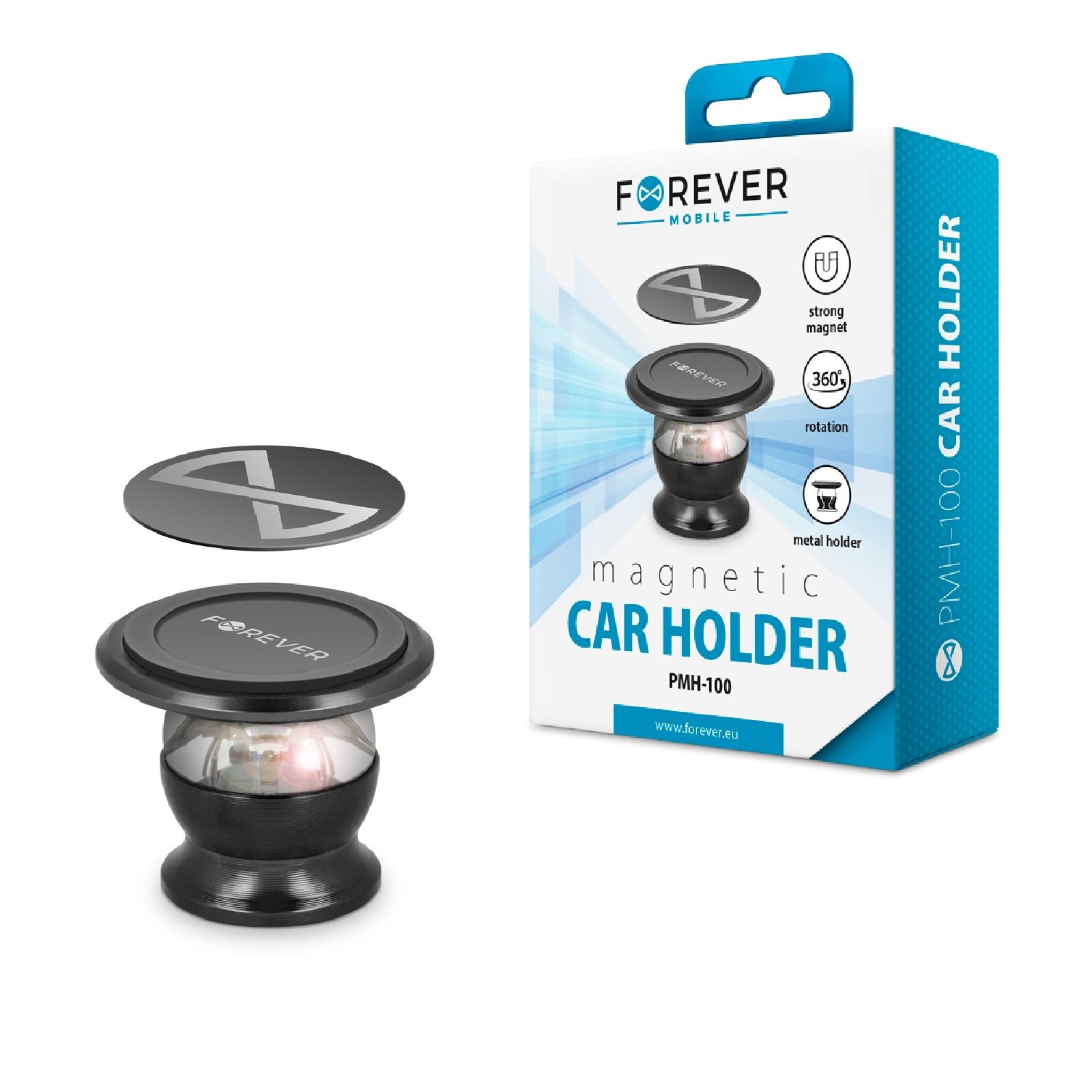 фото Держатель для телефона forever universal magnetic car holder pmh-100