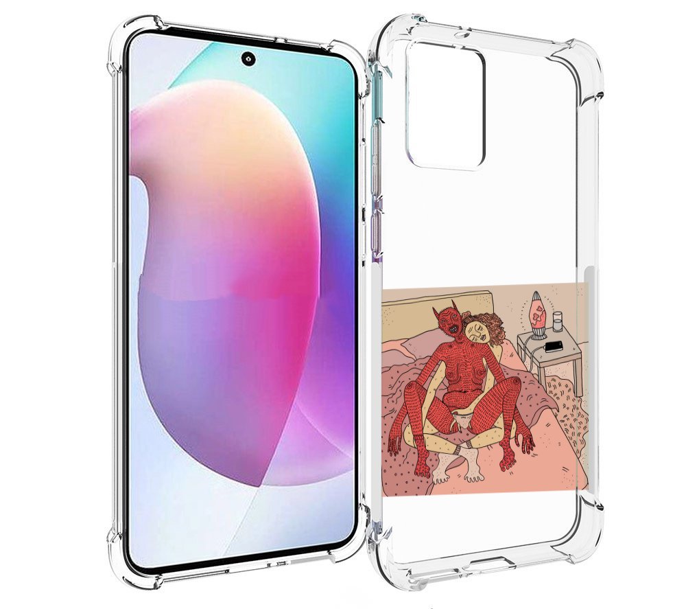 

Чехол MyPads девушка-без-кожи для Motorola Edge 30 Neo, Прозрачный, Tocco
