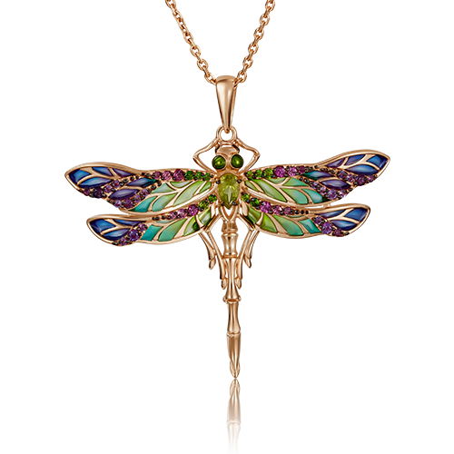 

Кулон из красного золота с хромдиопсидом/аметистом PLATINA jewelry 03-2876-00-711-1110-57, 03-2876-00-711-1110-57