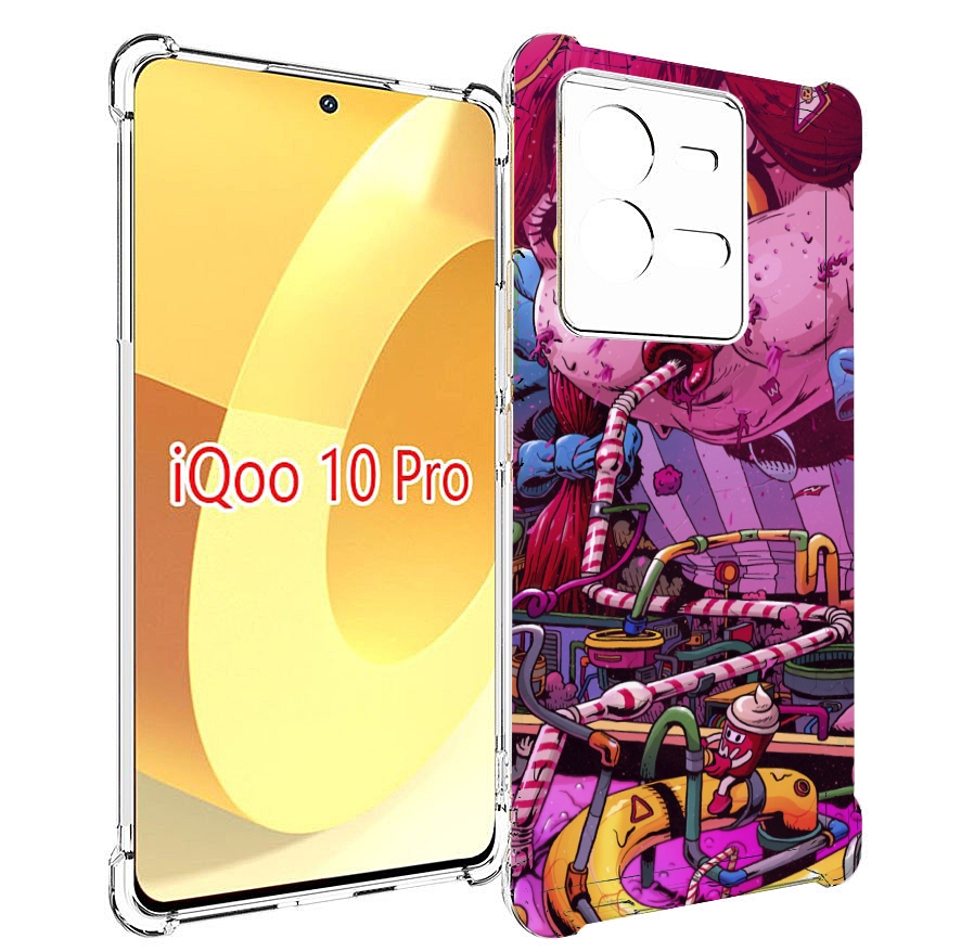 

Чехол MyPads прикольная сладкая картинка для Vivo iQOO 10 Pro, Прозрачный, Tocco
