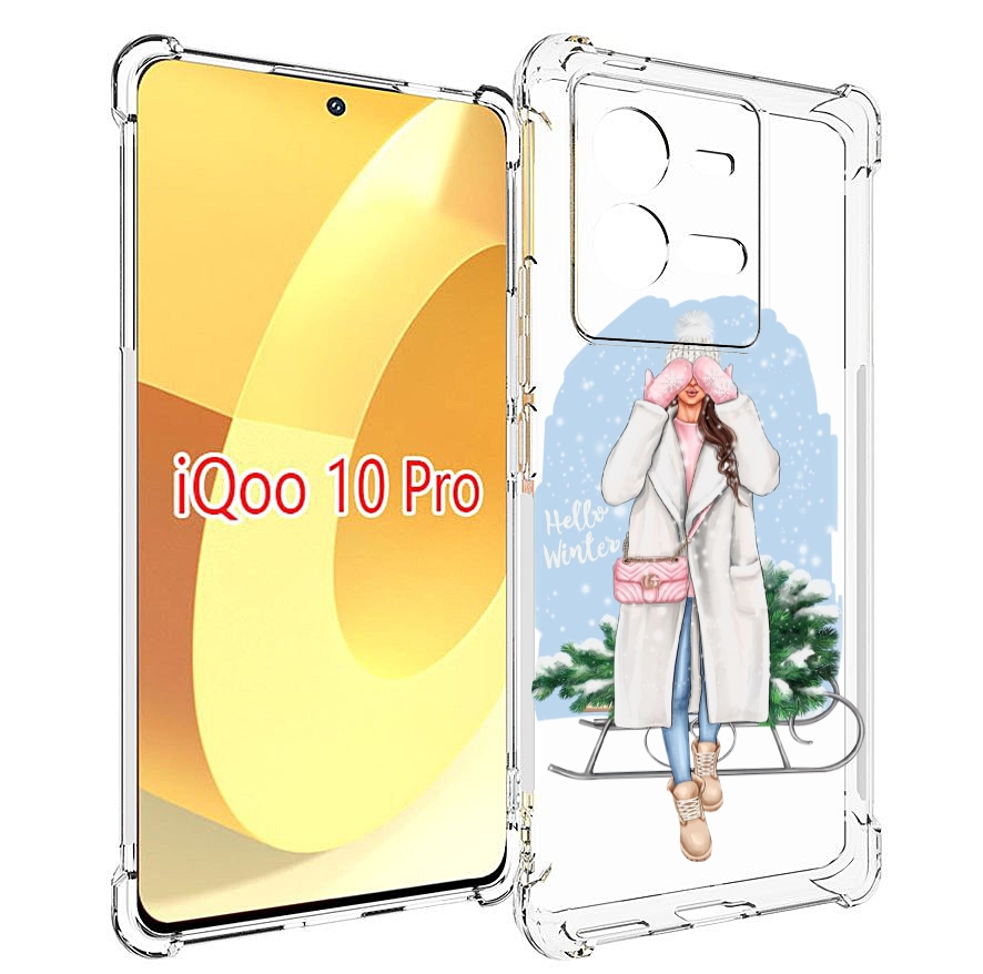 

Чехол MyPads привет-зима женский для Vivo iQOO 10 Pro, Прозрачный, Tocco