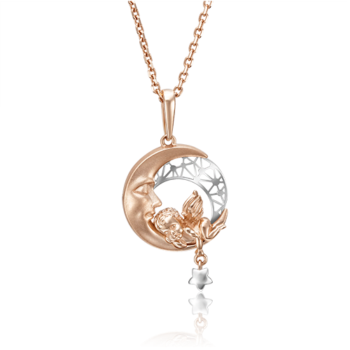 

Кулон из белого золота/красного золота PLATINA jewelry 03-2853-00-000-1111-48, 03-2853-00-000-1111-48