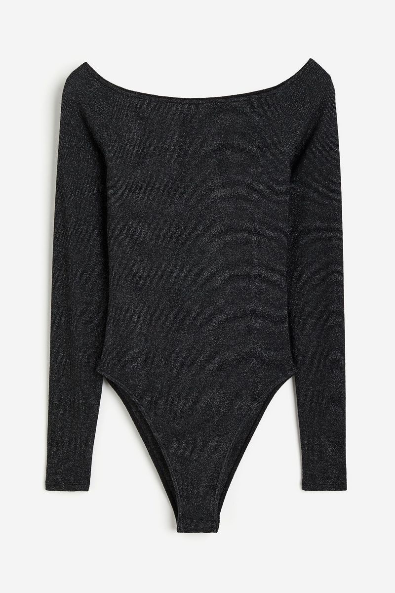 

Боди женское H&M 1235929 черное XL, Черный, 1235929