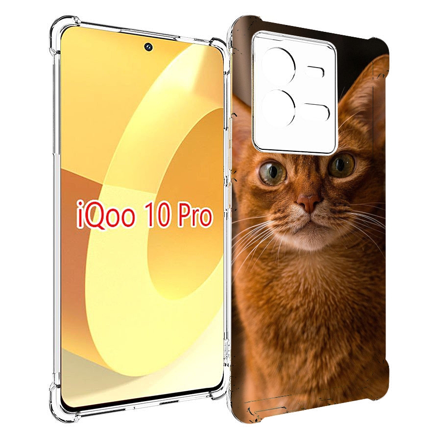 Чехол MyPads порода кошки абисинская для Vivo iQOO 10 Pro