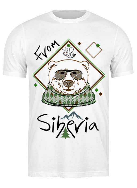 

Футболка мужская Fs bear&bee 2217208 Printio белая L, Fs bear&bee 2217208