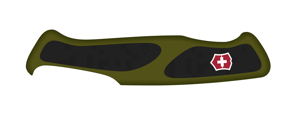 

Передняя накладка для ножей VICTORINOX 130 мм, нейлоновая, зелёно-чёрная C.9534.C1.10, Зеленый, C.9534.C1.10