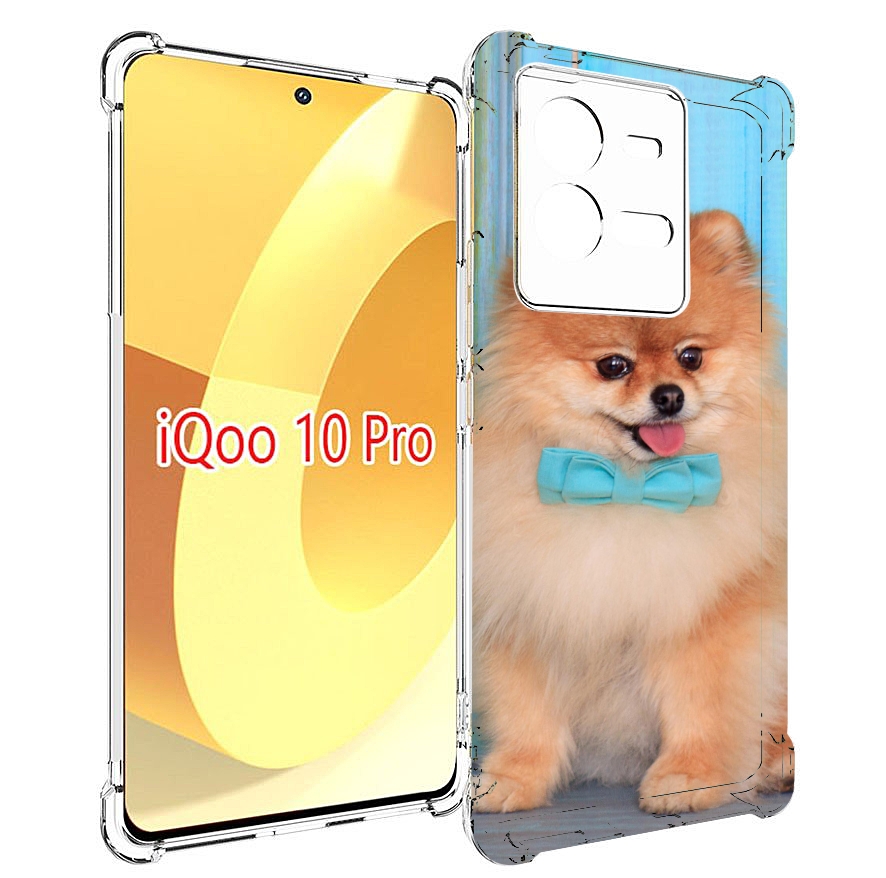 

Чехол MyPads померанскии шпиц для Vivo iQOO 10 Pro, Прозрачный, Tocco