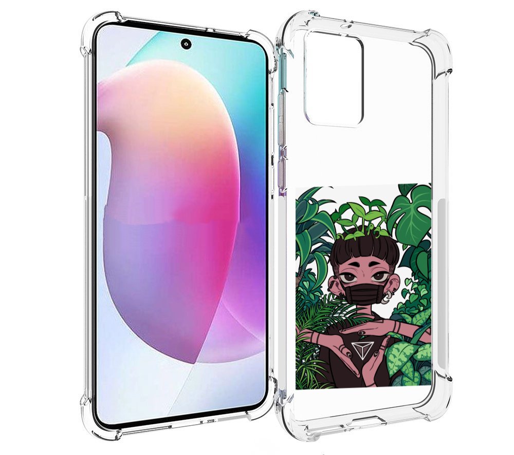 

Чехол MyPads девушка в природе женский для Motorola Edge 30 Neo, Прозрачный, Tocco