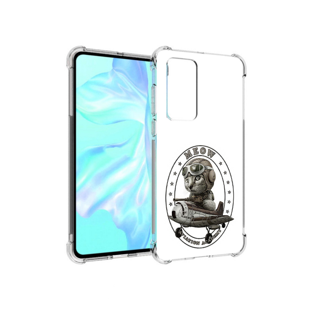 

Чехол MyPads Tocco для Huawei P40 кот в самолете, Прозрачный, Tocco