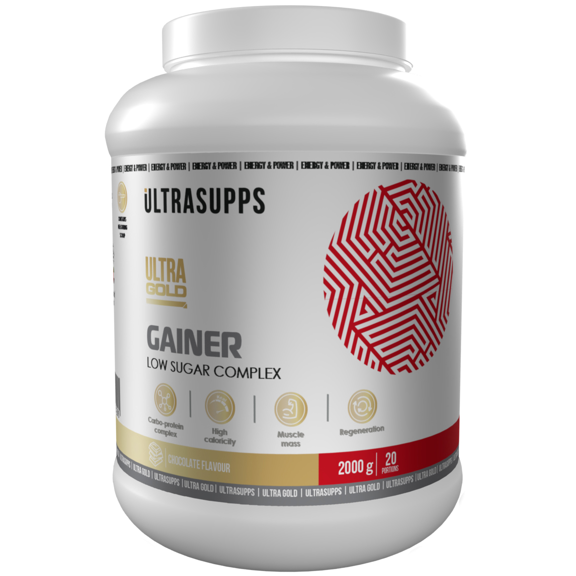 

Гейнер UltraSupps Ultra Gold Gainer - 2000 г, шоколад, Ultra Gold Gainer