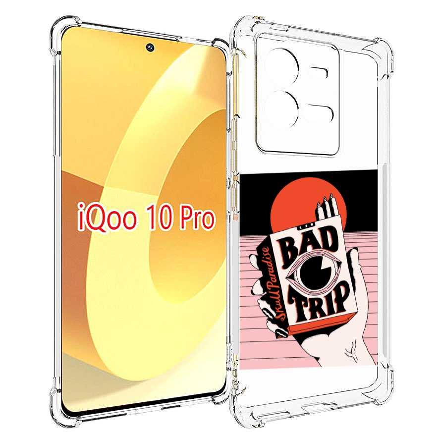 

Чехол MyPads плохая пачка для Vivo iQOO 10 Pro, Прозрачный, Tocco