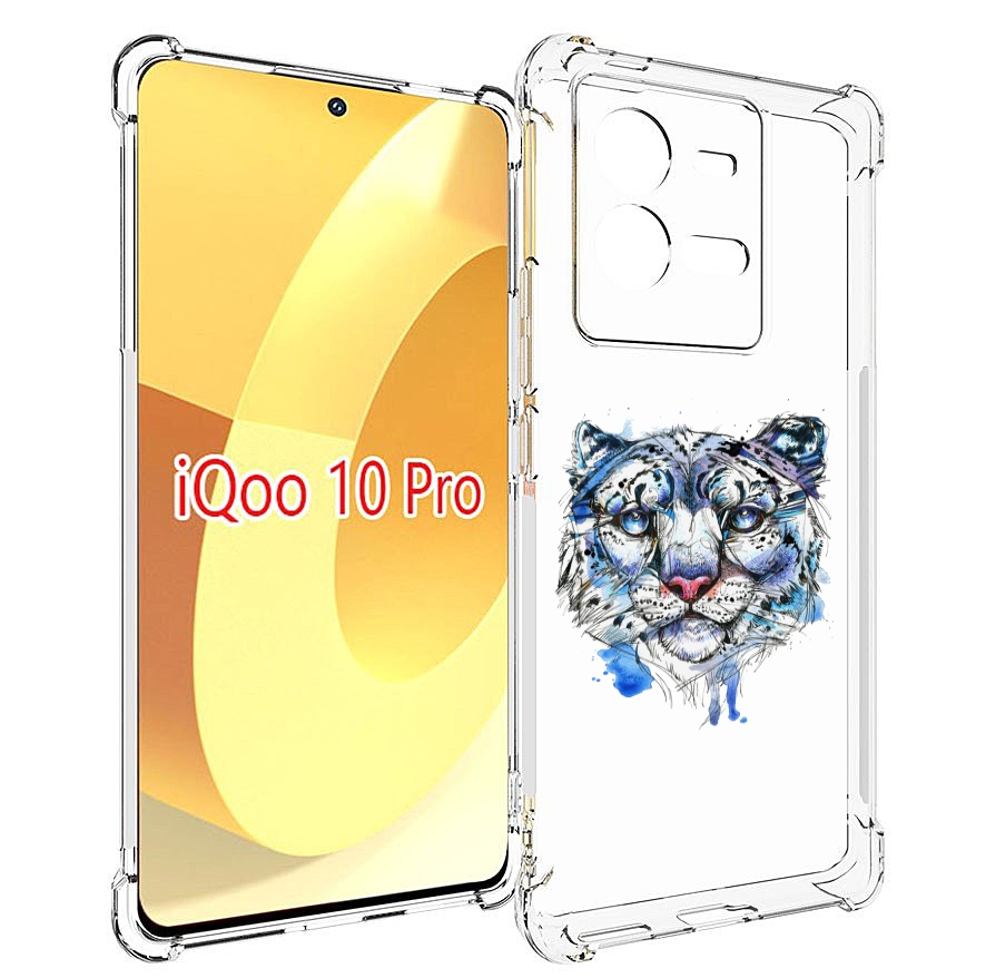 

Чехол MyPads водяной тигр для Vivo iQOO 10 Pro, Прозрачный, Tocco