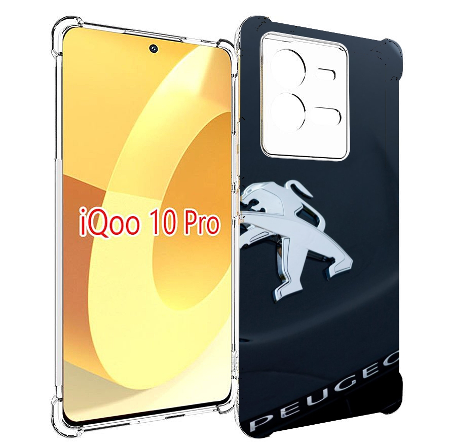 

Чехол MyPads peugeot 2 для Vivo iQOO 10 Pro, Прозрачный, Tocco