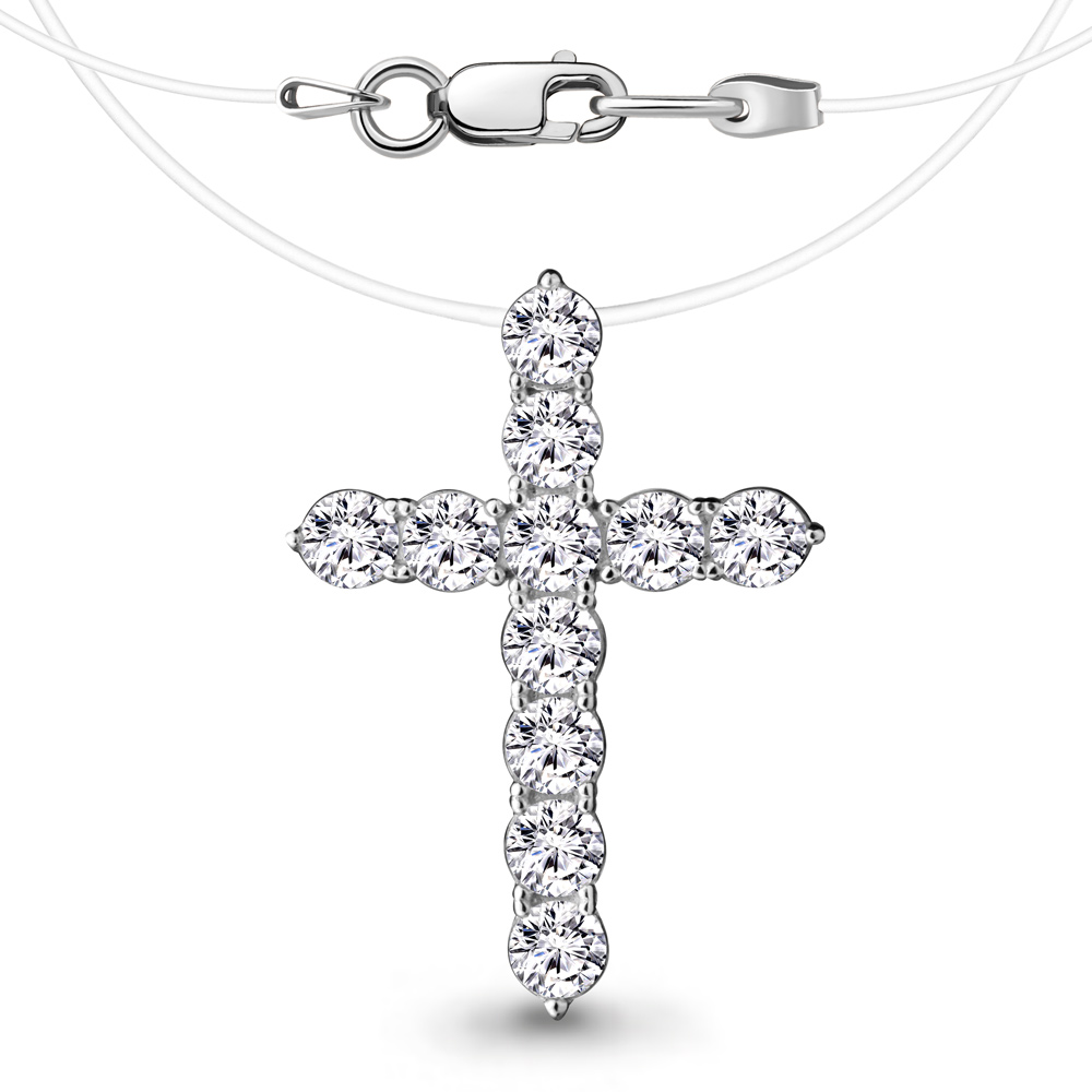

Колье из серебра с фианитом Aquamarine Aquamarine 73601А_925_р 38 см, 73601А_925_р