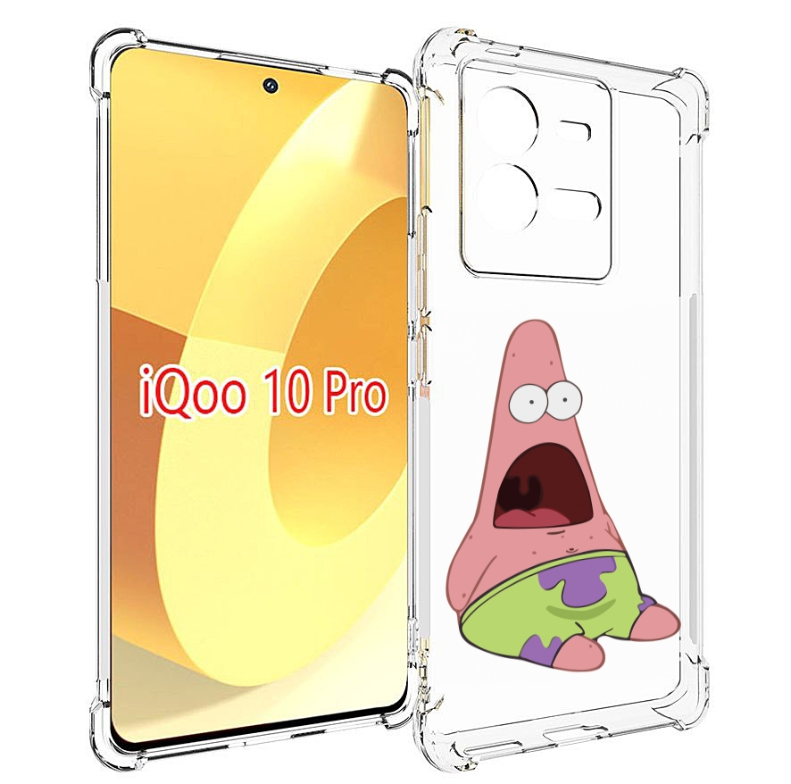 

Чехол MyPads патрик-в-шоке детский для Vivo iQOO 10 Pro, Прозрачный, Tocco