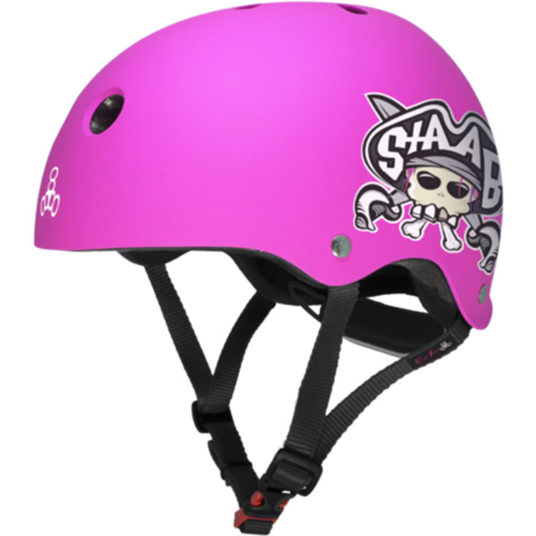 Шлем защитный Triple Eight Lil 8 Staab Neon Pink, 5+, розовый утка с пропеллером розовая шлем розовый