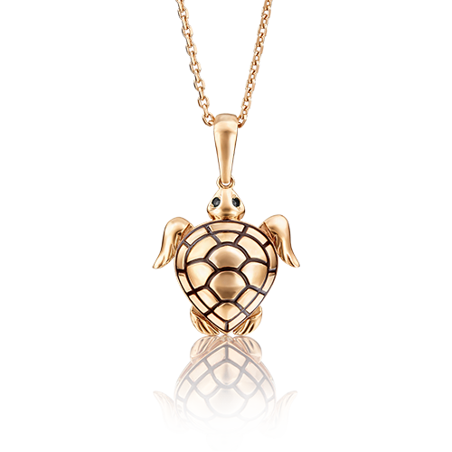 

Подвеска из красного золота с фианитом/эмалью PLATINA jewelry 03-2465-00-402-1110-25, 03-2465-00-402-1110-25
