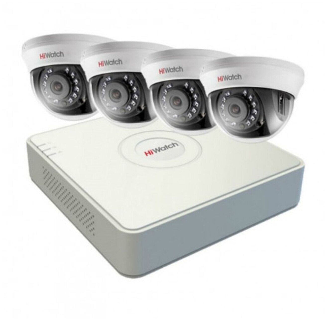 Комплект видеонаблюдения hiwatch на 4 внутренние камеры HD комплект видеонаблюдения falcon fe 104mhd kit офис smart
