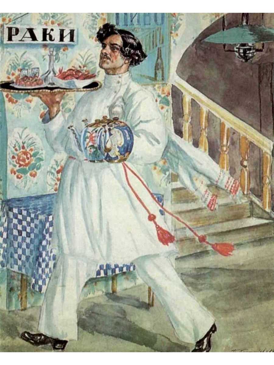 

Постер DRABS A3 Кустодиев Борис Михайлович Половой. Из серии Русь. Русские типы