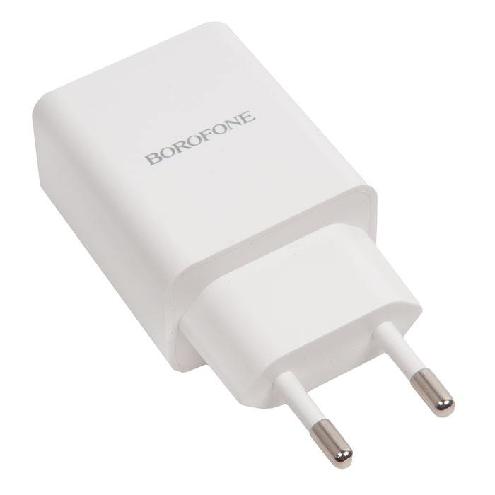 

Сетевое зарядное устройство BOROFONE BA69A 1xUSB, 1xUSB Type-C 3 А белый, BA69A