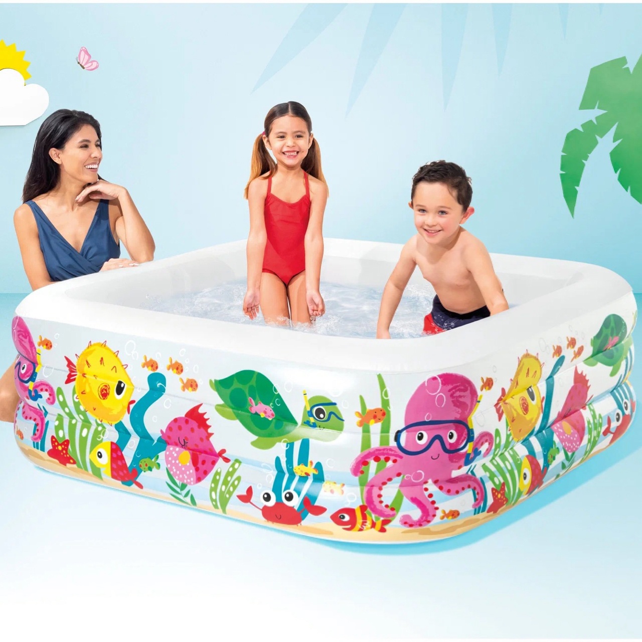 Бассейн детский надувной Intex Wet Set Collection 159х159х50