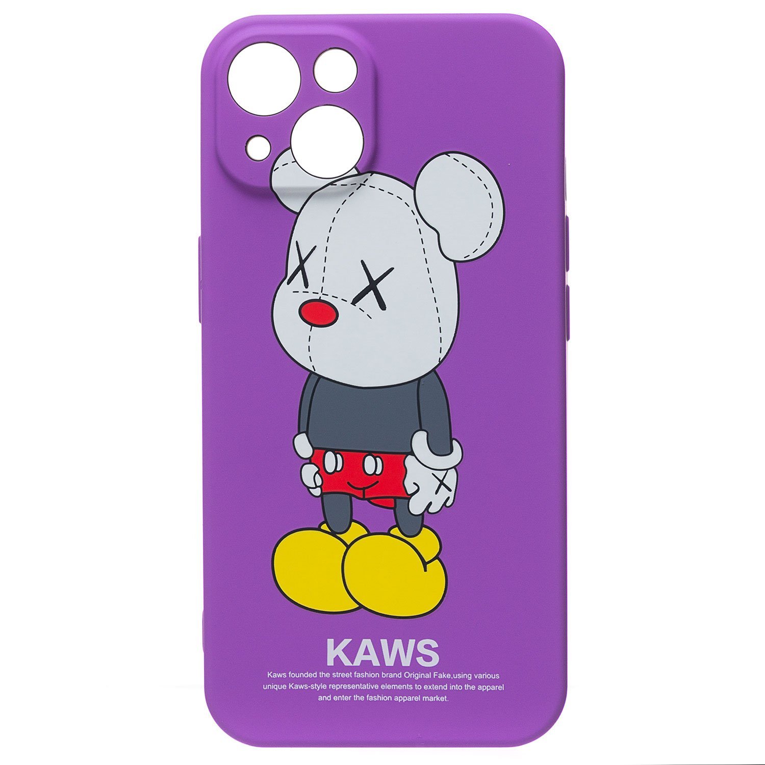 

Чехол для iPhone 14 Plus Luxo силиконовый (рис.086), Фиолетовый
