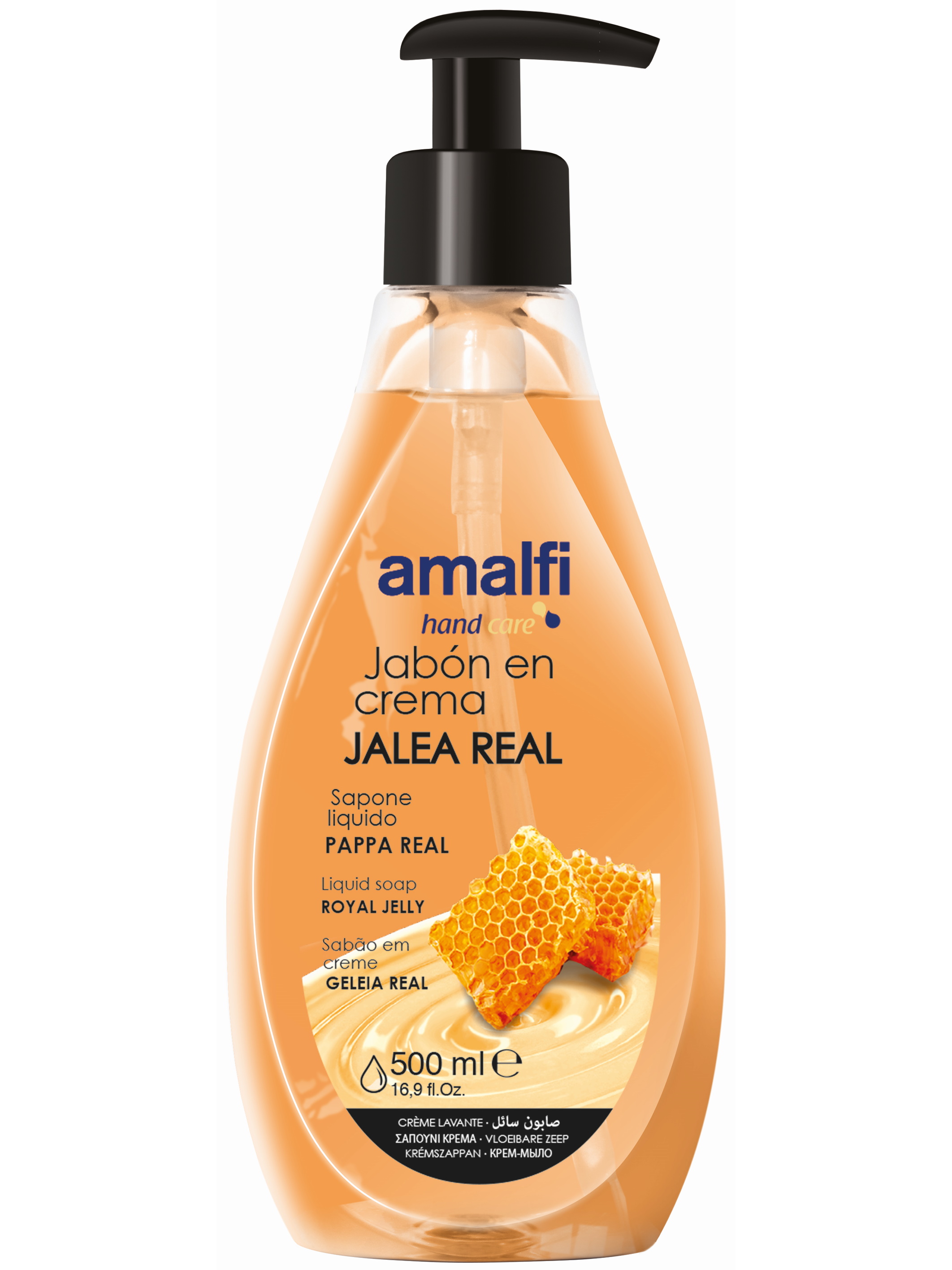 фото Жидкое крем-мыло для рук amalfi royal jelly 500 мл amalfy