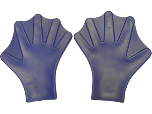 фото Перчатки для плавания подростковые sprinter лягушачьи лапки d6315 синие