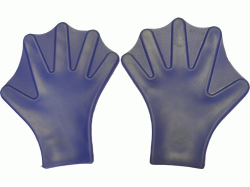 фото Перчатки для плавания sprinter лягушачьи лапки универсальные 6315 синие