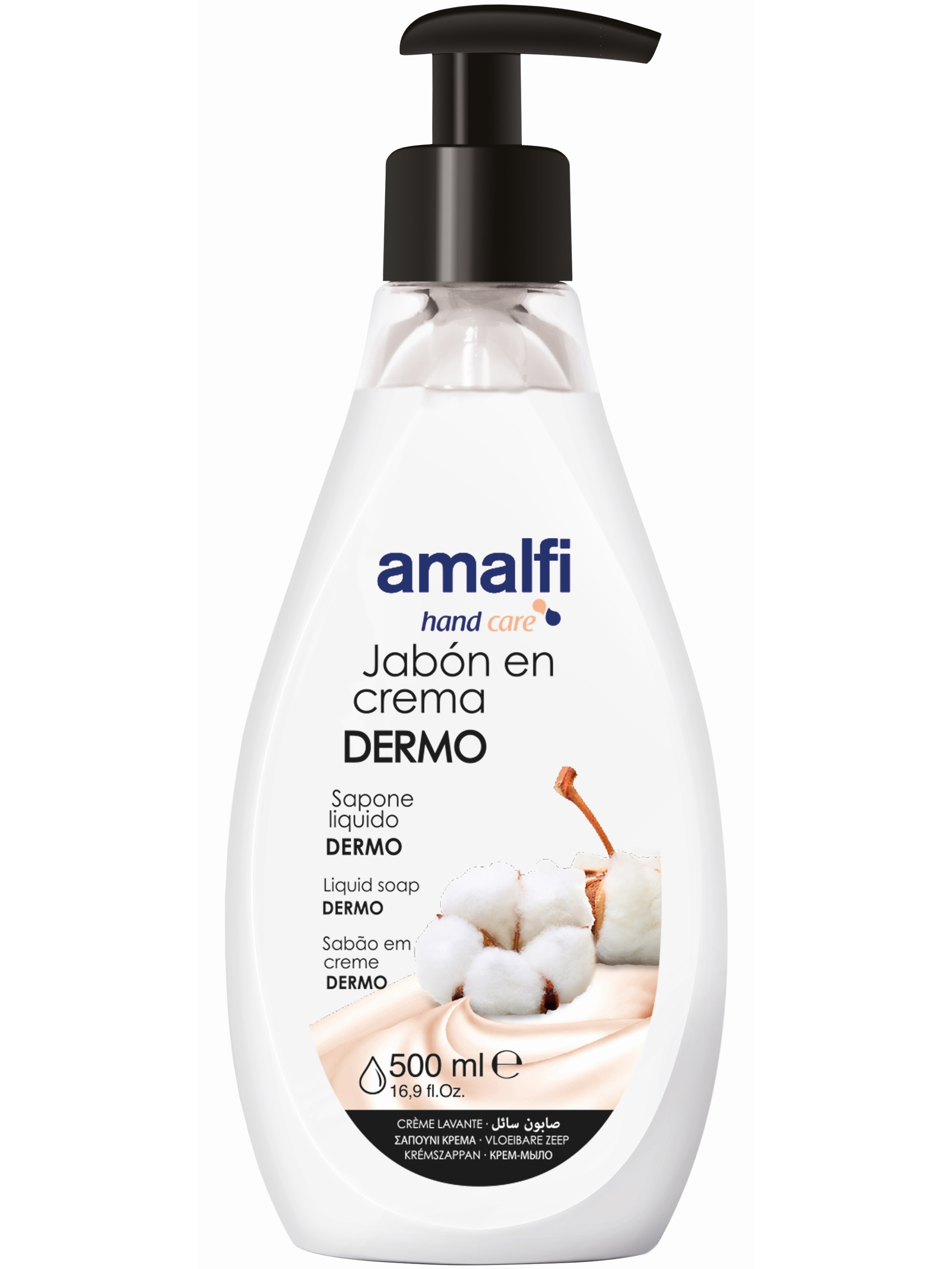 Жидкое крем-мыло для рук AMALFI dermo 500 мл крем мыло жидкое для рук бархатные ручки для меня и моей семьи гипоаллергенное 1 л