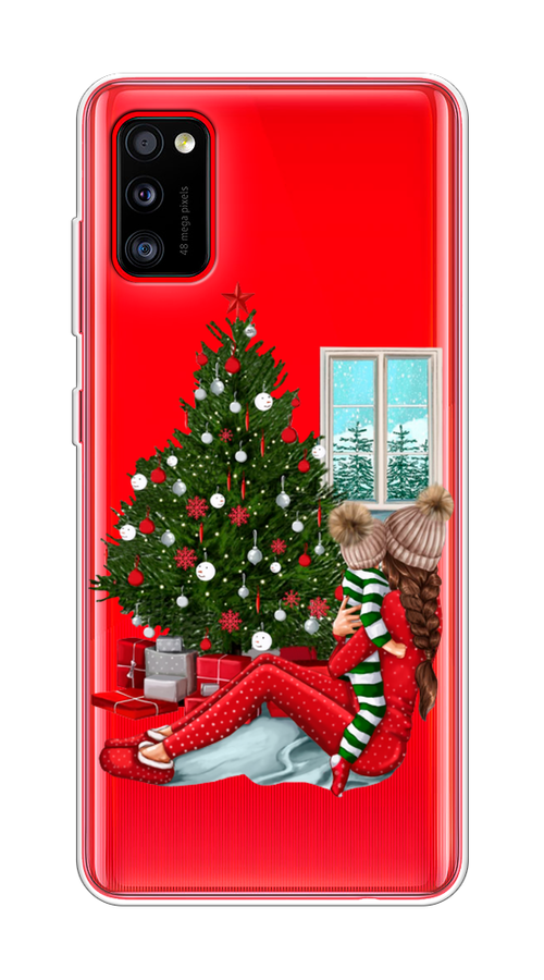 

Чехол на Samsung Galaxy A41 "Новый год с мамой", Красный;зеленый;голубой, 2100450-6