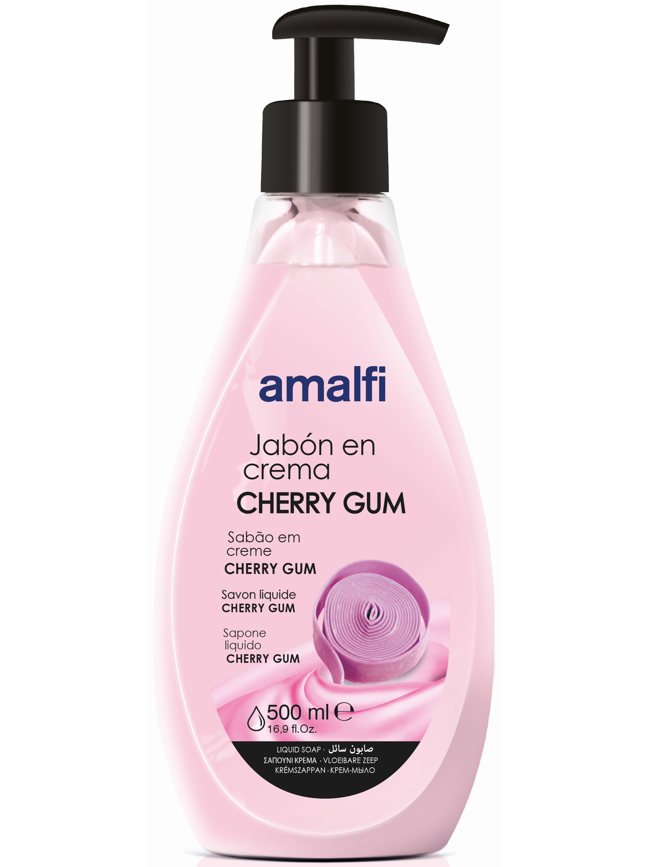 фото Жидкое крем-мыло для рук amalfi cherry gum 500 мл amalfy