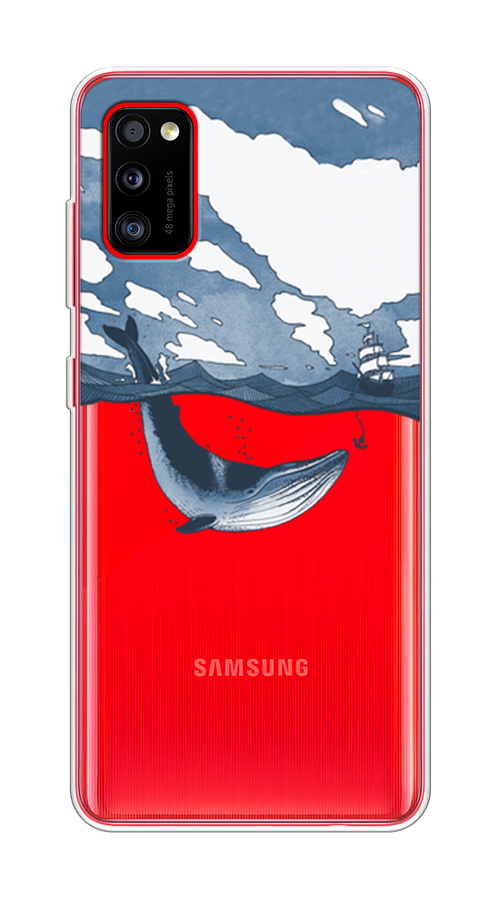 

Чехол на Samsung Galaxy A41 "Большой кит", Синий, 2100450-1