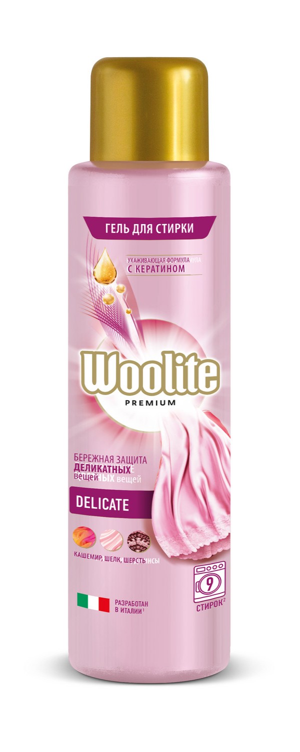 фото Гель для стирки woolite premium delicate 450 мл